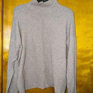 Women's Gray Turtleneck Sweater